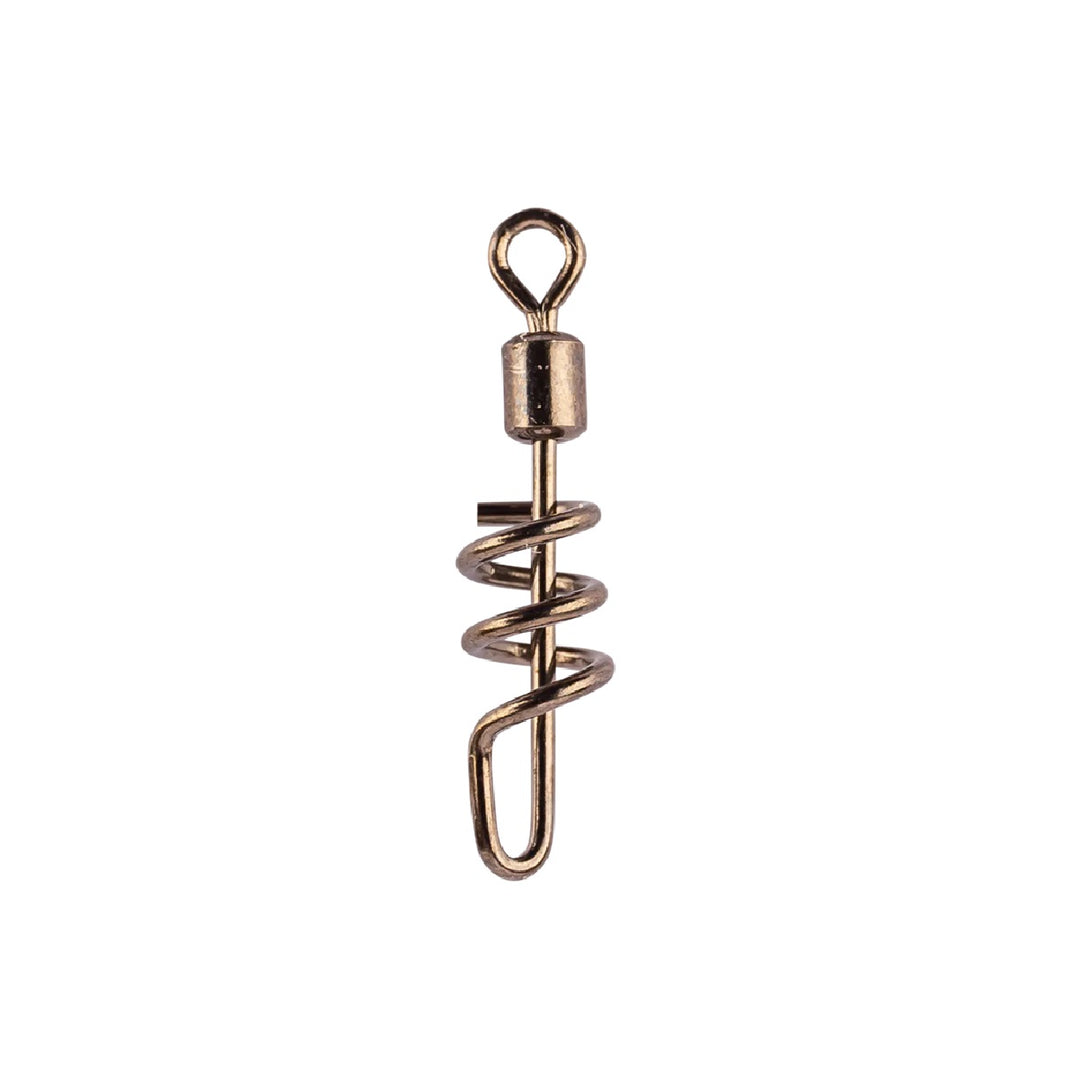 Power Swivel with Screw for quick rigging and secure bait attachment in fishing