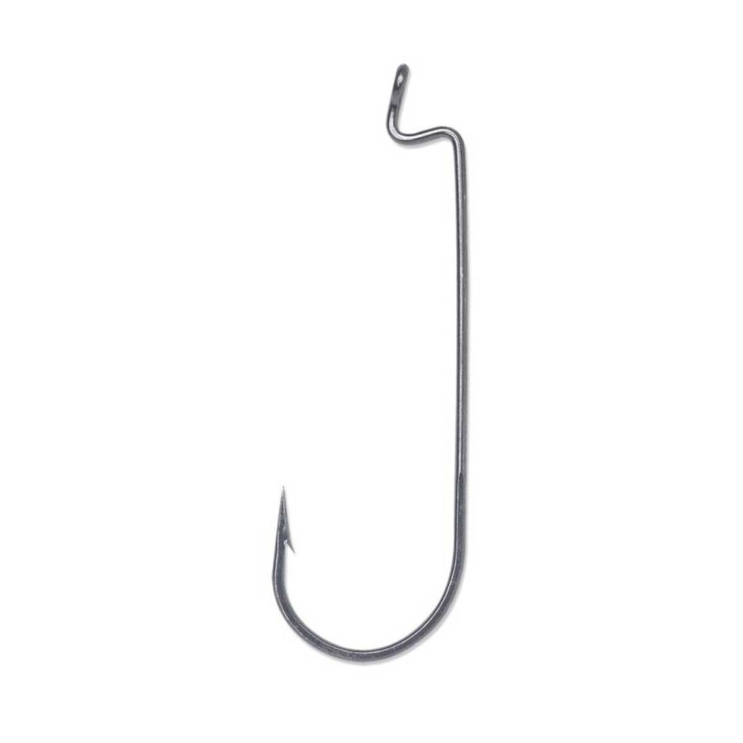 VMC Round Bend Worm Hook – 1X Strong Vanadium Steel Offset Worm Hook