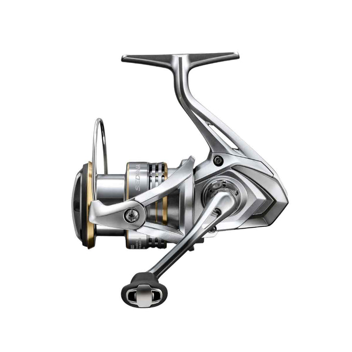 Shimano Sedona FJ Spinning Reel side profile with handle and spool