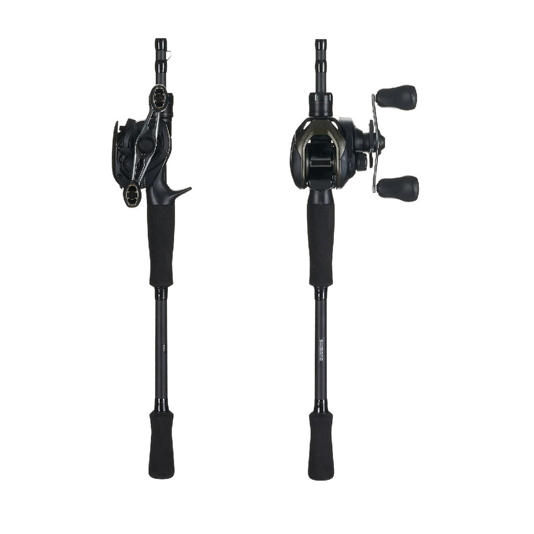 Shimano Caius Casting Combo – Red and Black Rod and Reel for Freshwater Bass Fishing
