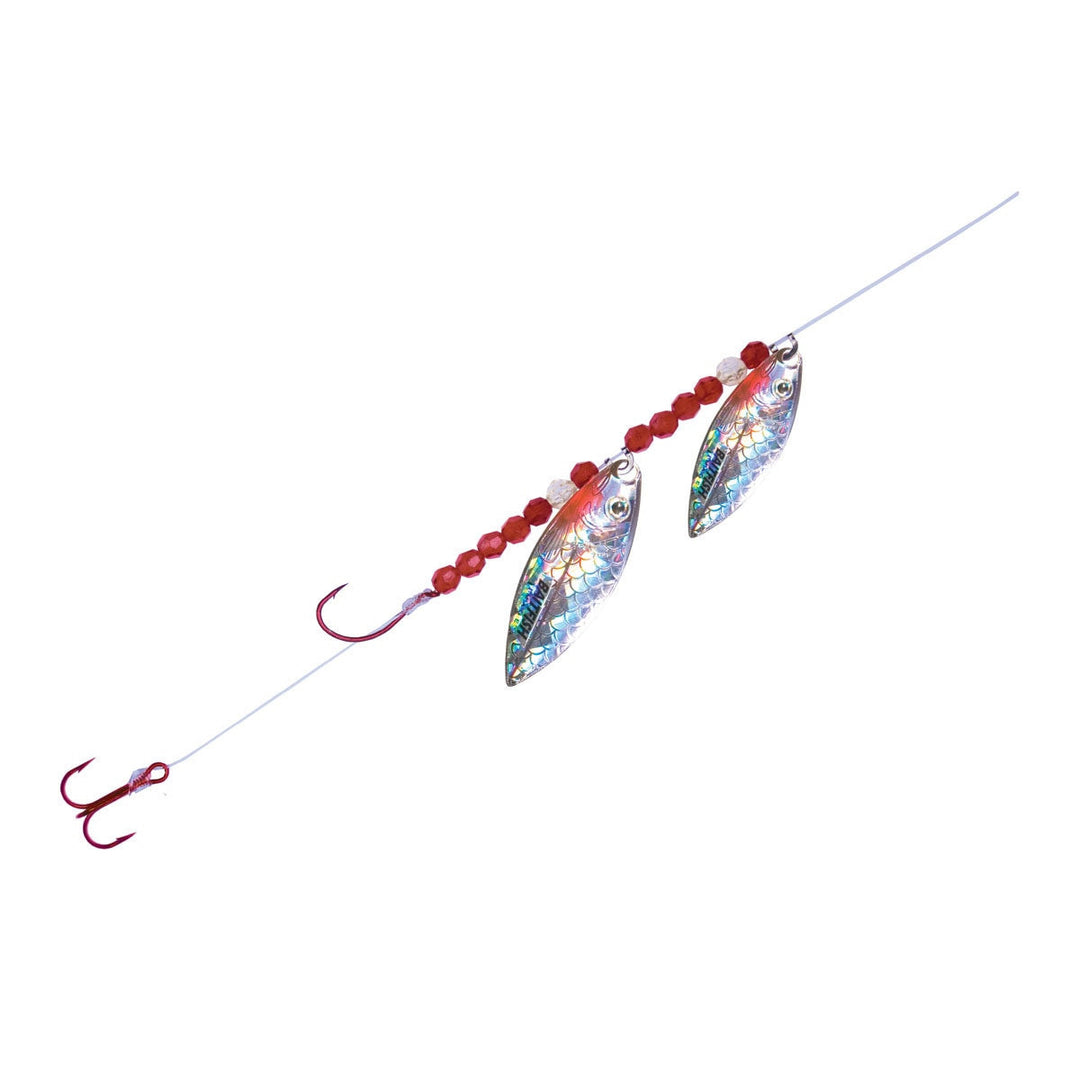 Angler trolling clear water with Northland Willow Crawler Hauler