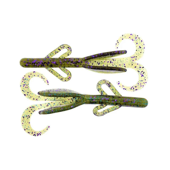 Zoom Baby Brush Hog sprayed glass 4 inch creature bait