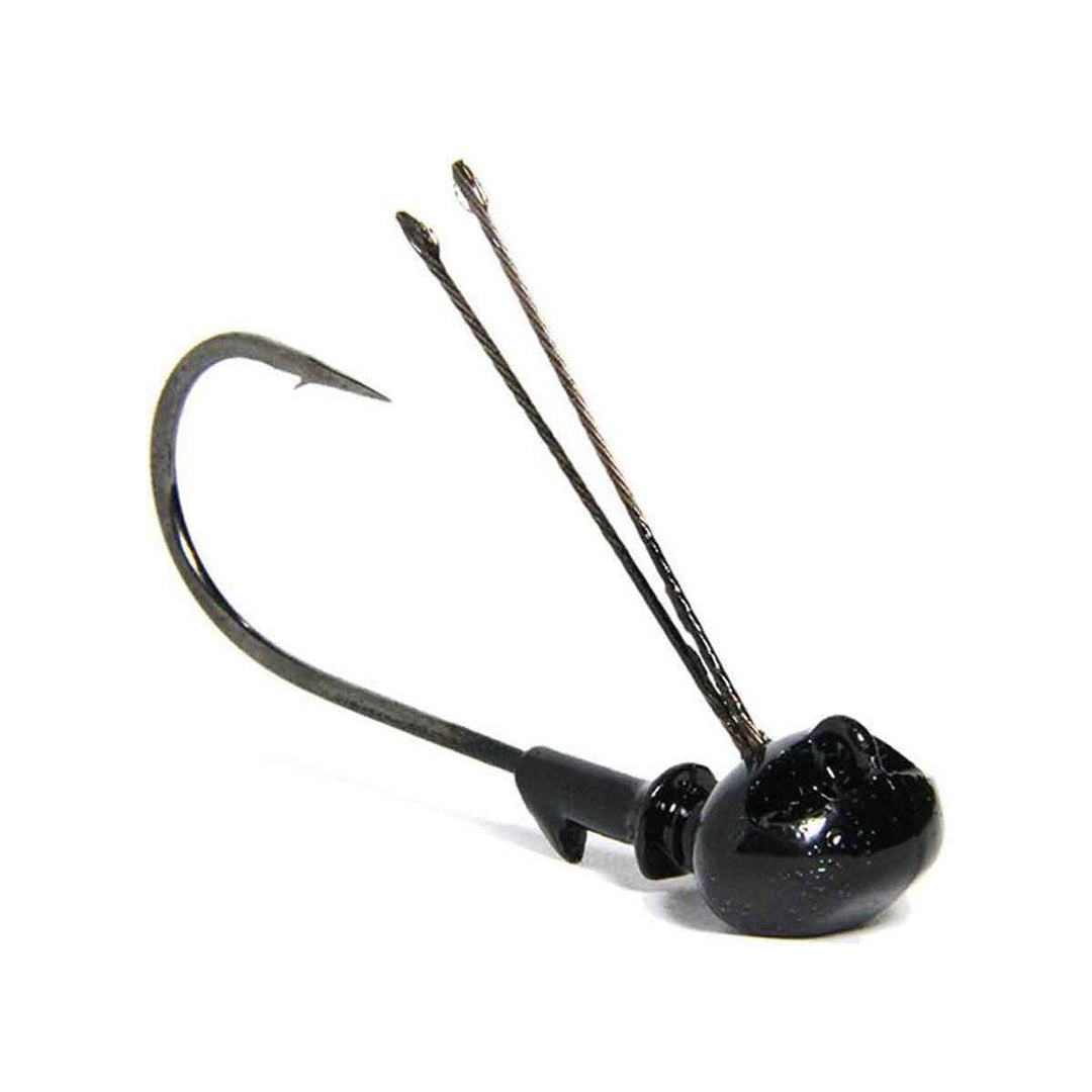 Tackle HD Stealth HD Jighead with football-style head, twin-wire weedguard, and Gamakatsu hook