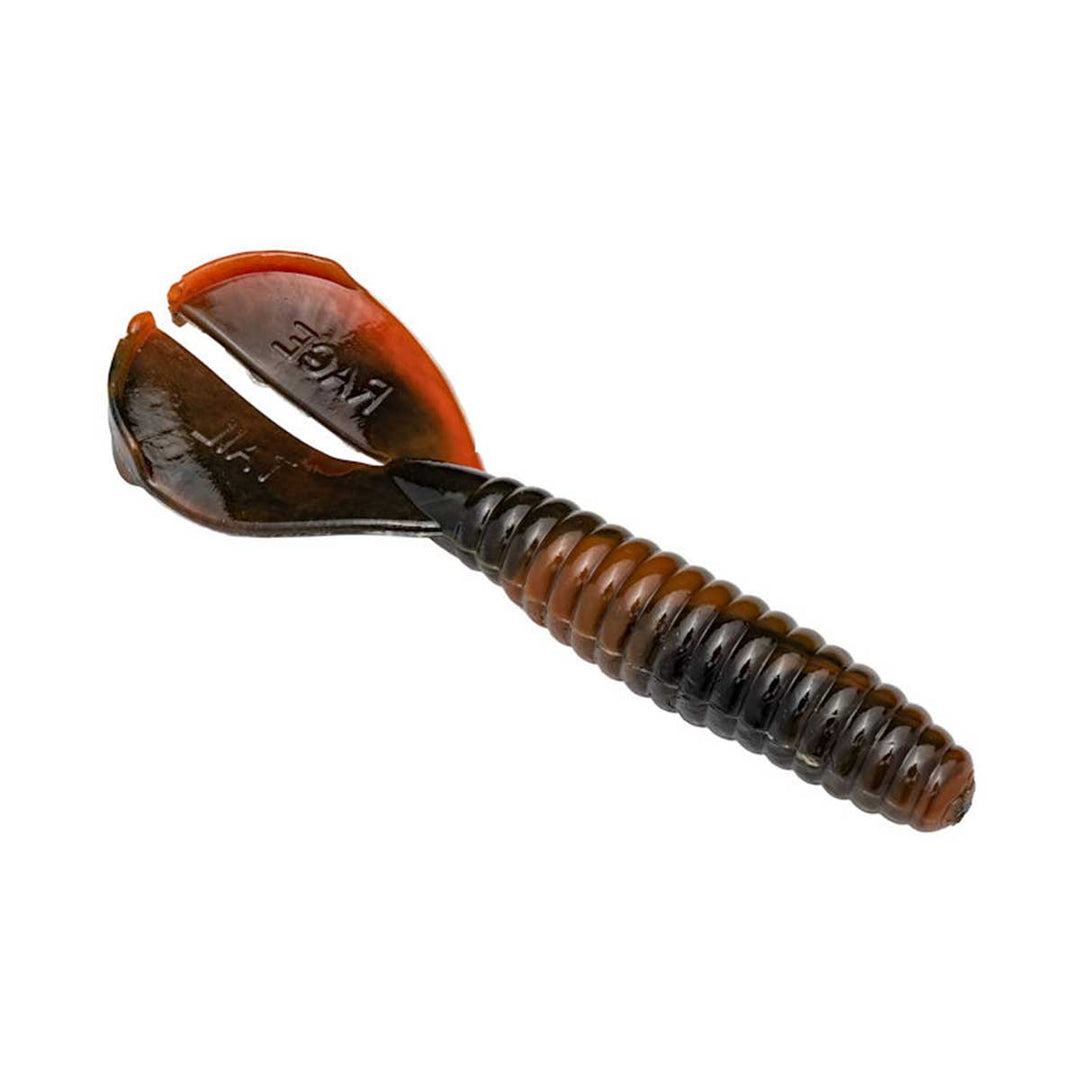 Strike King Rage Twin Tail Menace Grub soft plastic bait with twin kicking tails for jig and chatterbait trailer