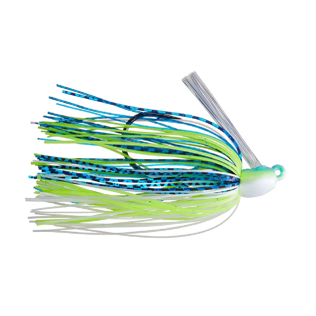 Lifelike Riot Baits Minima Swim Jig in natural water setting