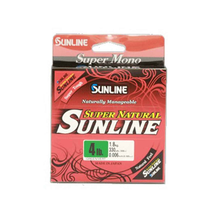 Sunline Super Natural Jungle Green monofilament fishing line 4lb