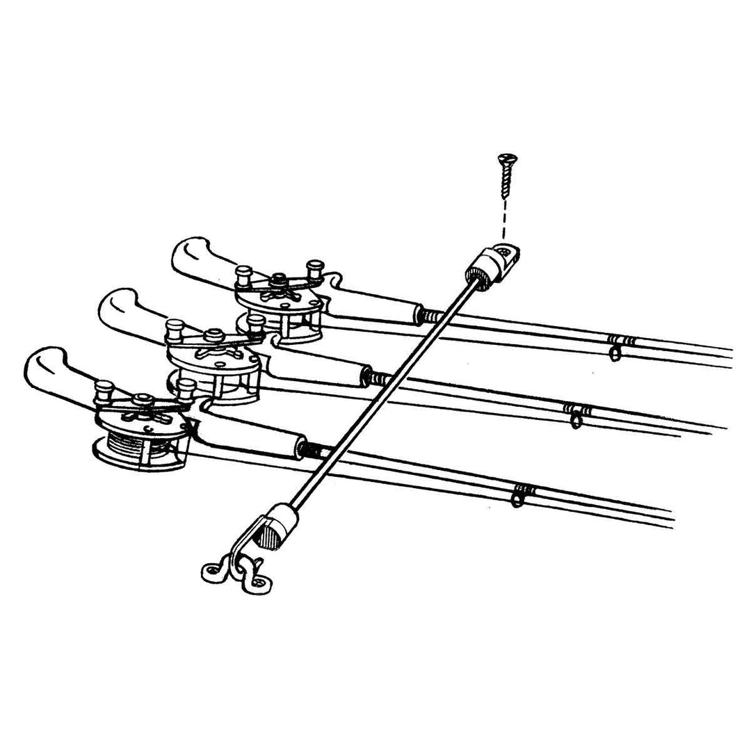 T-H Marine Rod Tamer Deck Mount Rod Strap