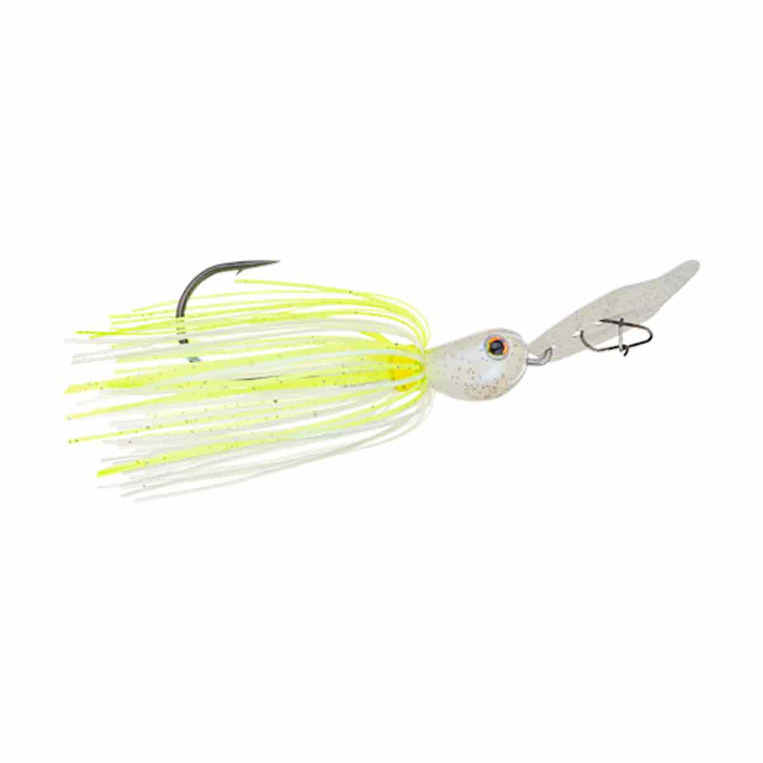 Tungsten Thunder Cricket Vibrating Jig_Chartreuse Blue Glimmer