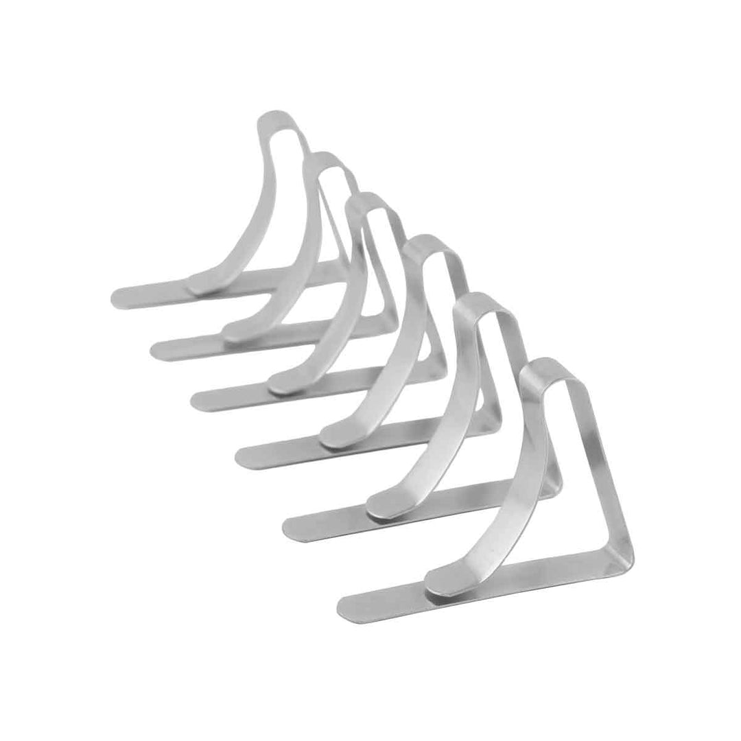 Coghlan’s Tablecloth Clamps 6 Pack in silver spring steel
