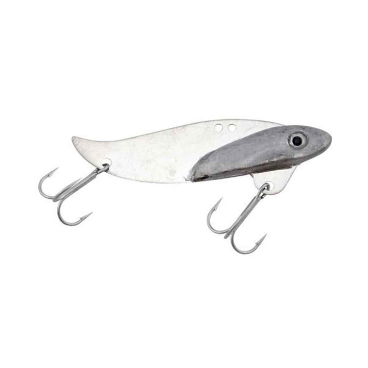 Silver Buddy Blade Bait metal vibration lure for bass and walleye fishing