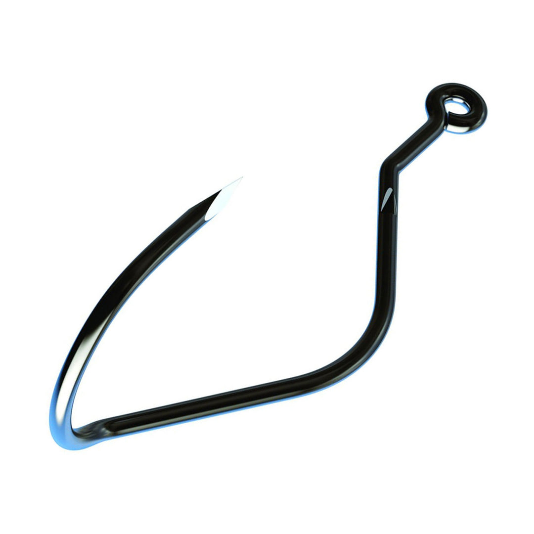 Trokar Re-Volve Hook with rotating shank and offset wide gap design