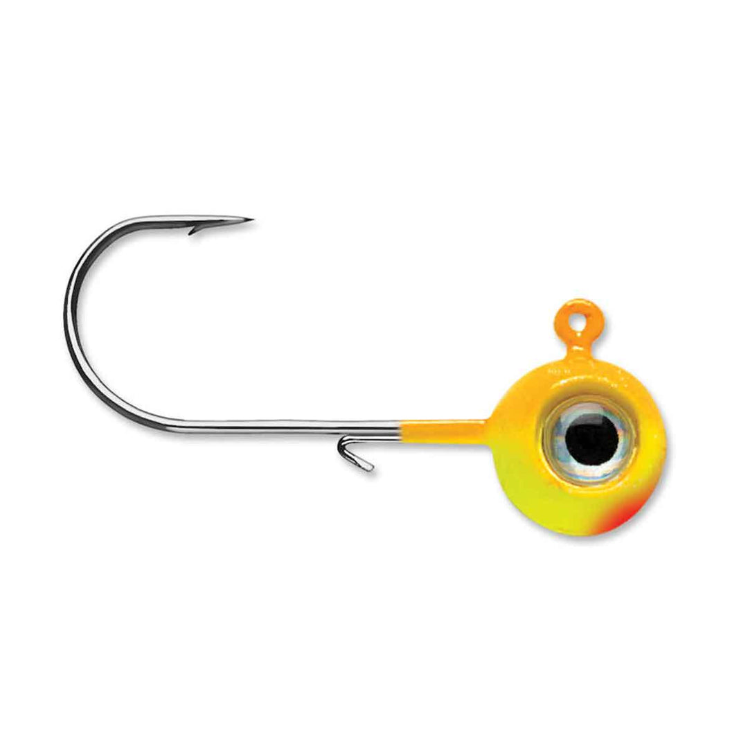 VMC Neon Moon Eye Jig Chart Orange walleye jighead