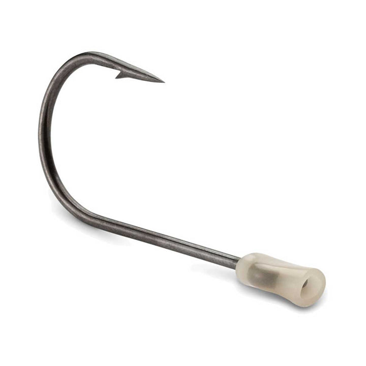 VMC Trailer Hook – black nickel spinnerbait stinger hook with oversized eye and surgical tubing