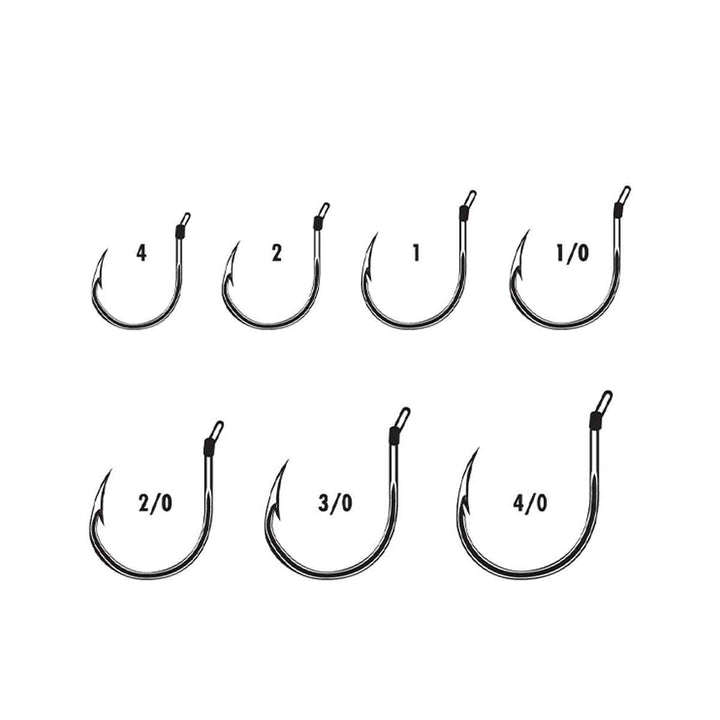 VMC Wacky Hook Black Nickel wacky rig fishing hooks