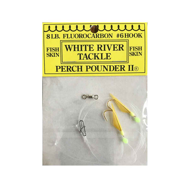 White River Tackle Perch Pounder II Gold Chartreuse perch rig