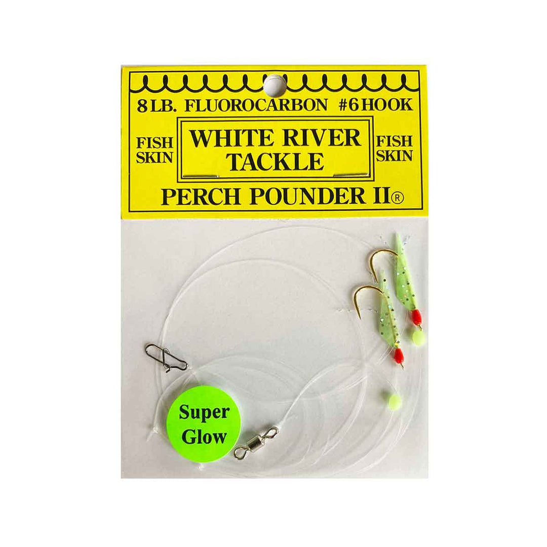 White River Tackle Perch Pounder II Extreme Glow Red perch rig