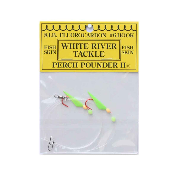 White River Tackle Perch Pounder II Glow Orange perch rig