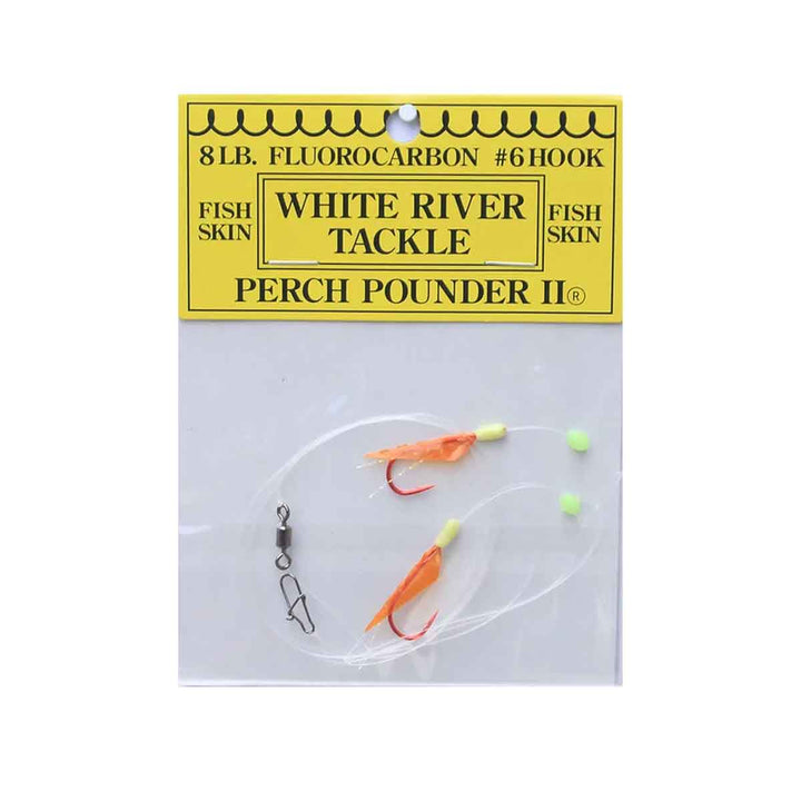 White River Tackle Perch Pounder II Orange Chartreuse perch rig