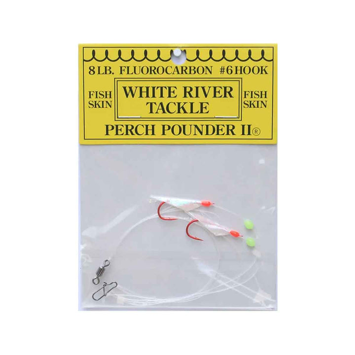 White River Tackle Perch Pounder II Pearl Orange perch rig