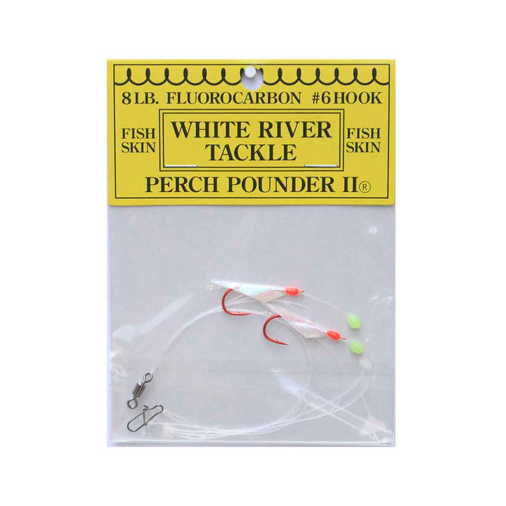 White River Tackle Perch Pounder II Pearl Red perch rig