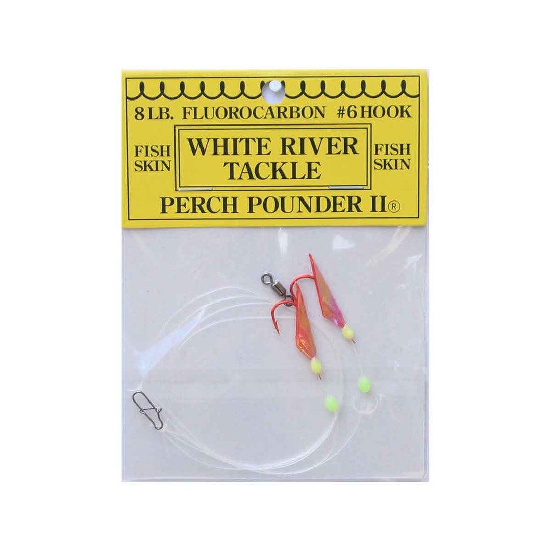 White River Tackle Perch Pounder II Red Chartreuse perch rig
