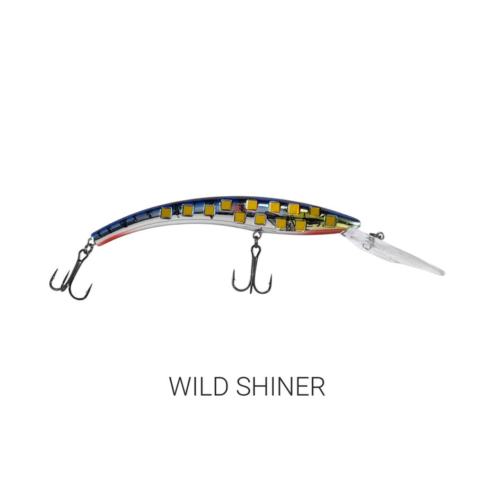 Reef Runner 800 Flash Series Lures – Deep Diving Crankbaits for Walleye and Game Fish in Wild Shiner