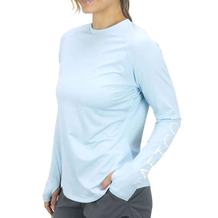 Women's Yurei Air-O-Mesh LS Performance Shirt_Sky Blue