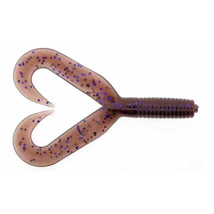 Zoom Creepy Crawler Twin Tail Grub soft plastic twin-tail trailer for bass fishing