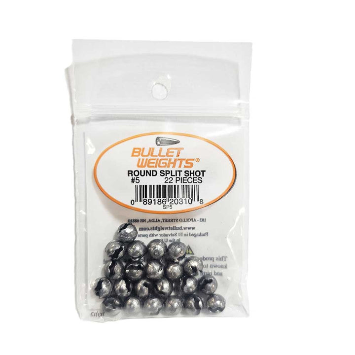 Bullet Weights Round Split Shot Sinker 2025