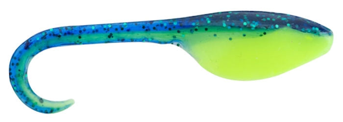 Johnson Fishing Crappie Buster Shad Curltail_Neon Blue Pearl