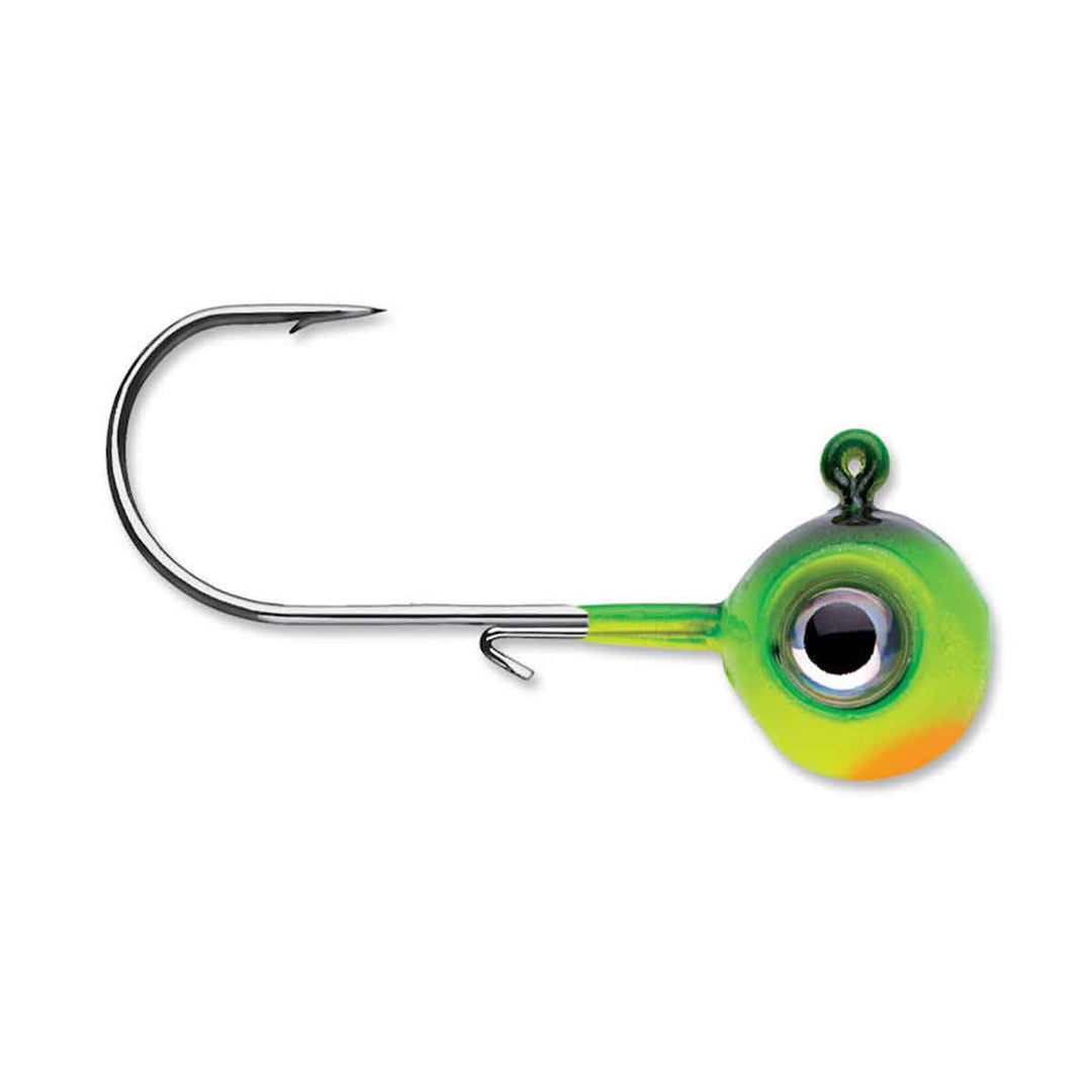 VMC Neon Moon Eye Jig Firetiger walleye jighead