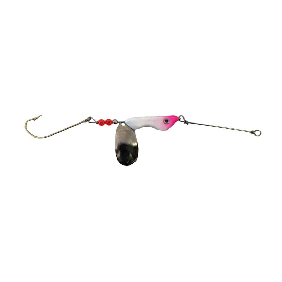 Erie Dearie Original Pink White walleye spinner