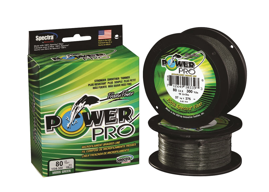 amazon power pro braided fishing line Moss Green / 150 Yards / 15 lb PowerPro Braided Spectra Fiber Line is composed of polyethylene Power Pro Braided Line