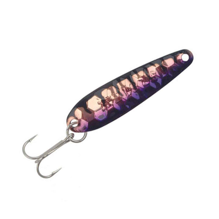 Wolverine Silver Streak Jr Purple Greasy Chicken trolling spoon