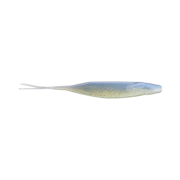 Zoom Winged Fluke soft plastic jerkbait in resevoir Shad with lifelike winged fins