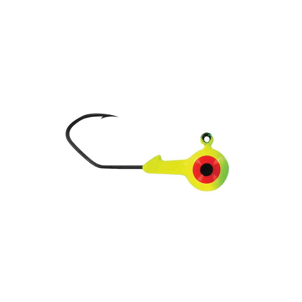 Round Jighead Sickle Hook_Lime/Chartreuse*