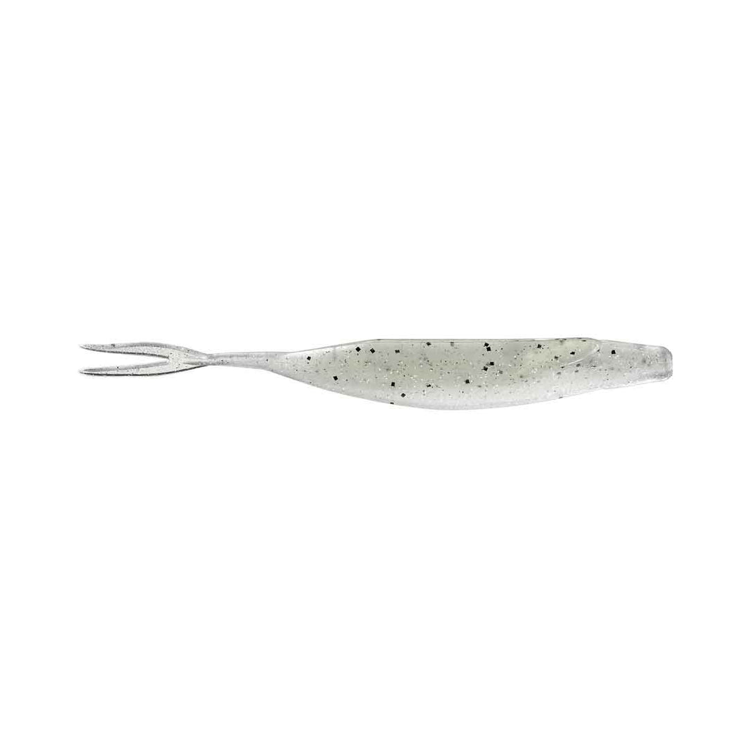 Zoom Winged Fluke soft plastic jerkbait in Silver Shad with lifelike winged fins