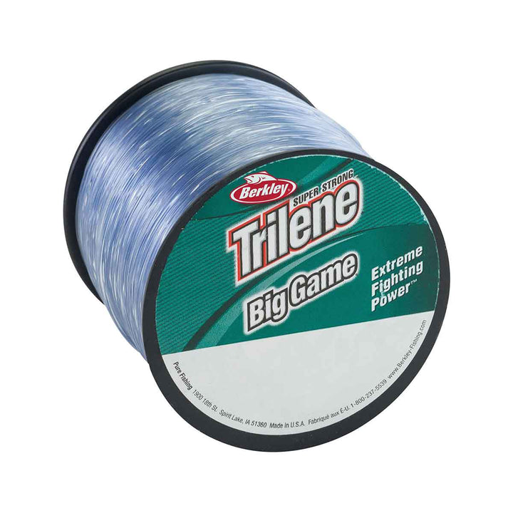 Berkley Trilene Big Game monofilament fishing line spool steel blue