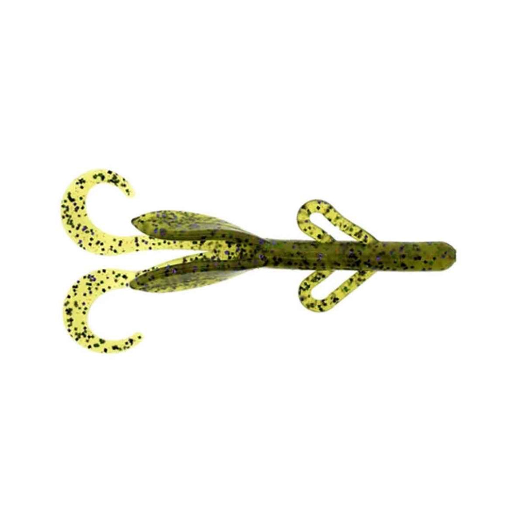 Zoom Baby Brush Hog watermelon candy red 4 inch creature bait