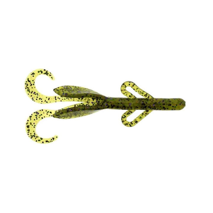 Zoom Baby Brush Hog watermelon candy red 4 inch creature bait