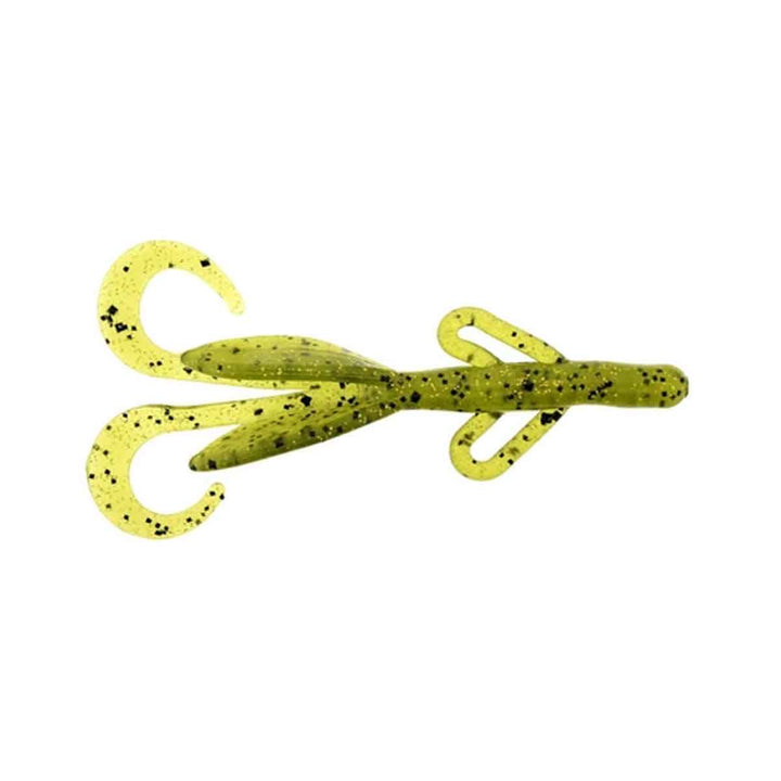 Zoom Baby Brush Hog watermelon gold glitter 4 inch creature bait