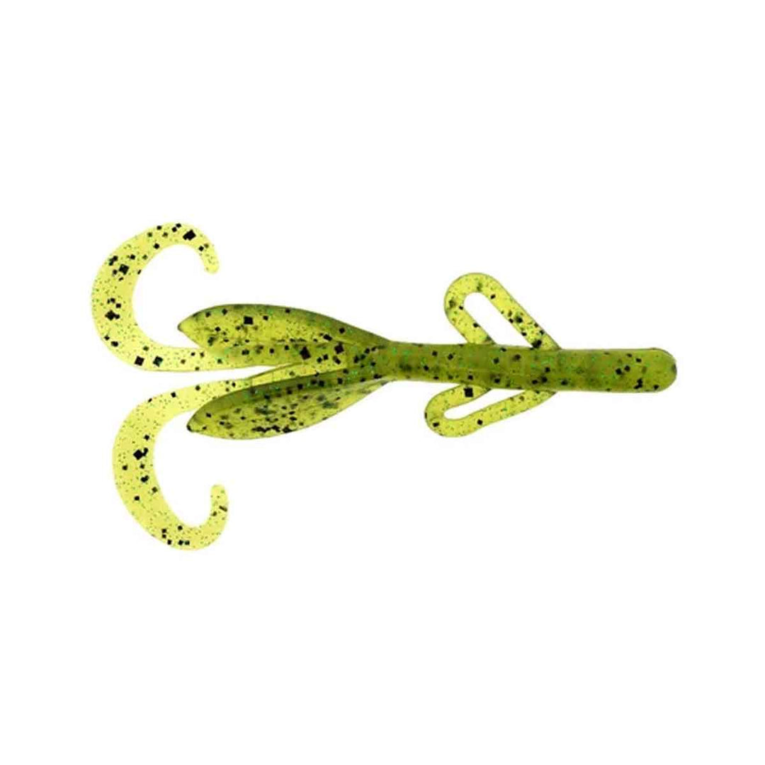 Zoom Baby Brush Hog watermelon green 4 inch creature bait