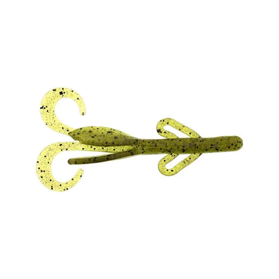 Zoom Baby Brush Hog watermelon purple glitter 4 inch creature bait