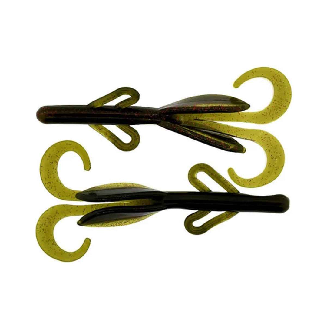 Zoom Baby Brush Hog watermelon slice 4 inch creature bait
