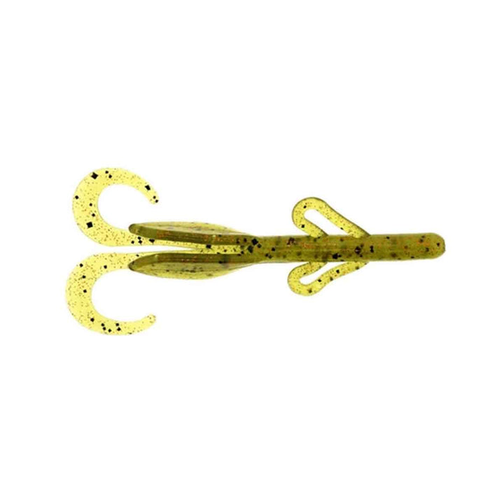 Zoom Baby Brush Hog watermelon orange 4 inch creature bait