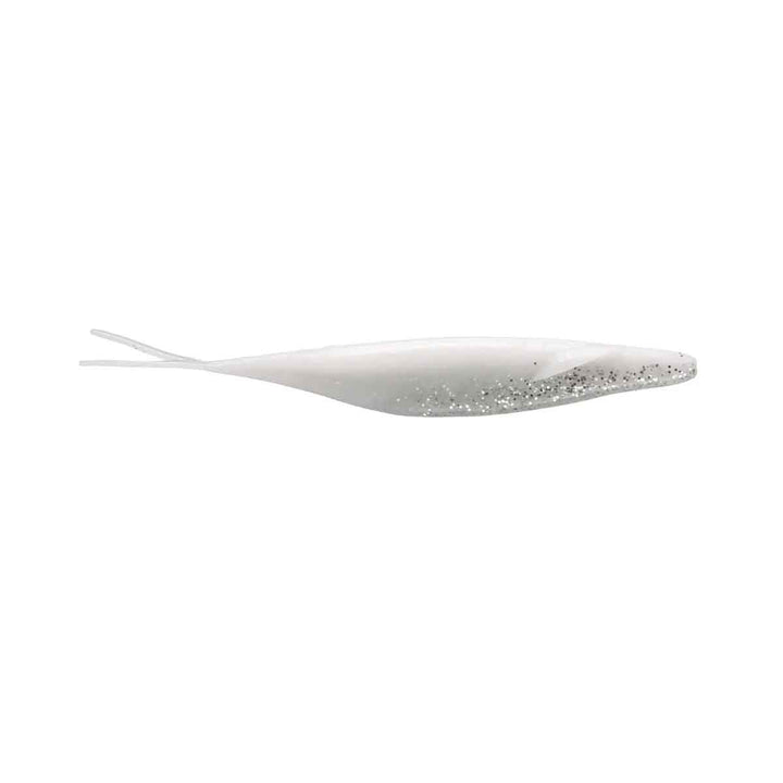 Deps Sakamata White Clear Silver Flake soft jerkbait