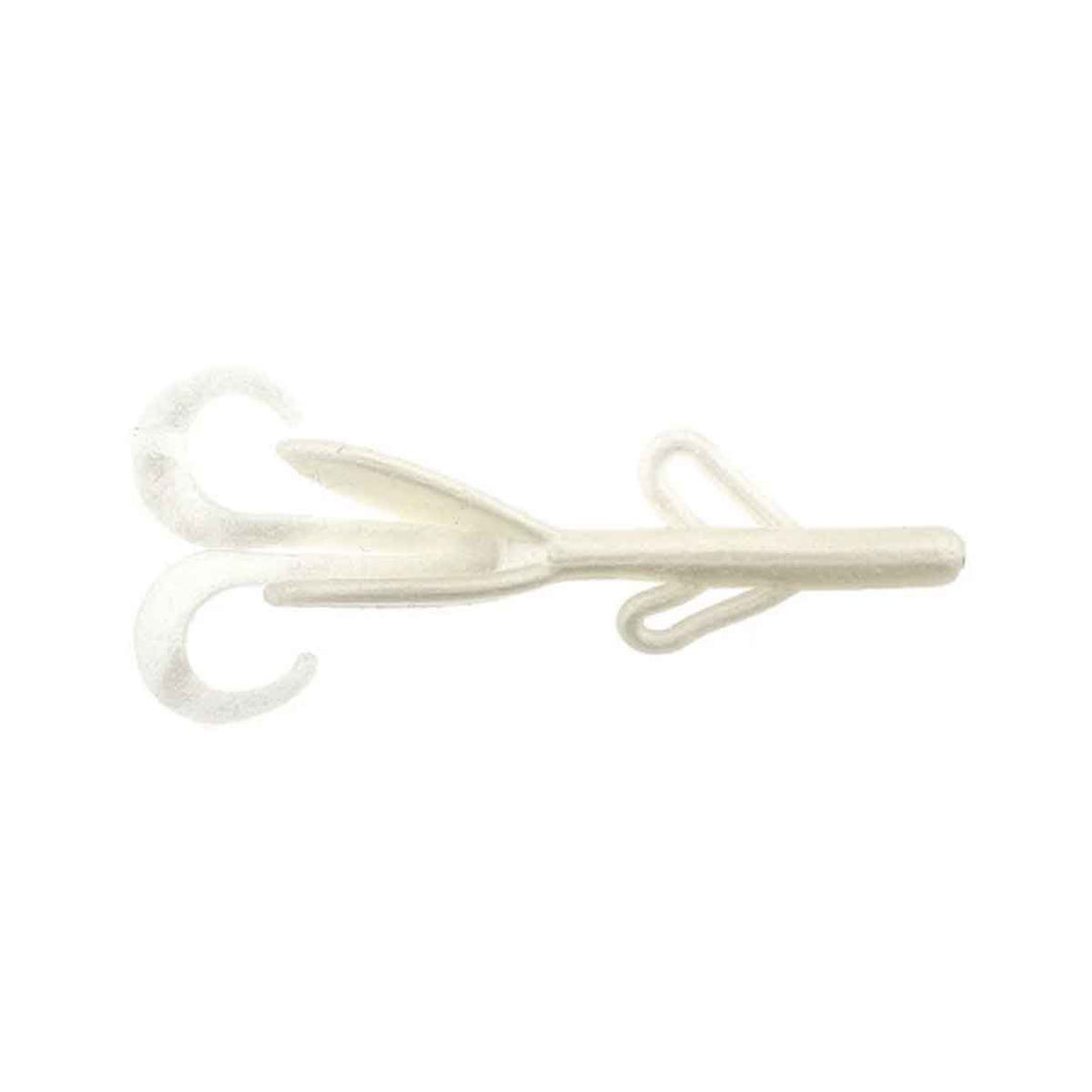 Zoom Baby Brush Hog white pearl 4 inch creature bait