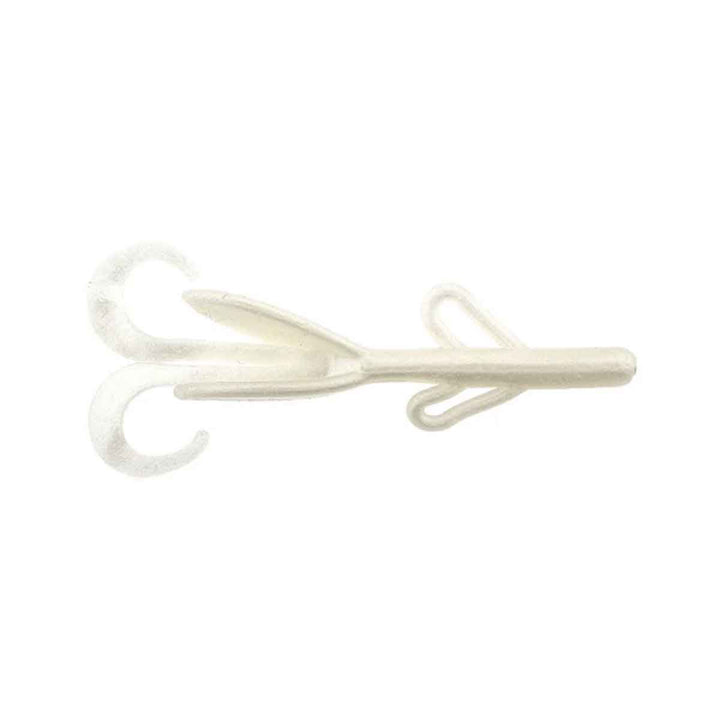Zoom Baby Brush Hog white pearl 4 inch creature bait