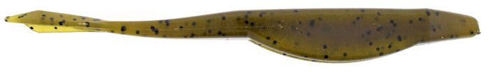 Gary Yamamoto "D" Shad Green Pumpkin Black