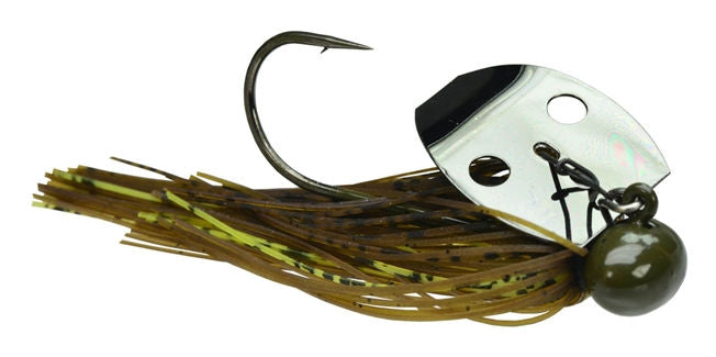 Picasso Tungsten Knocker Bladed Swim Jig_Green Pumpkin Chartreuse Tiger